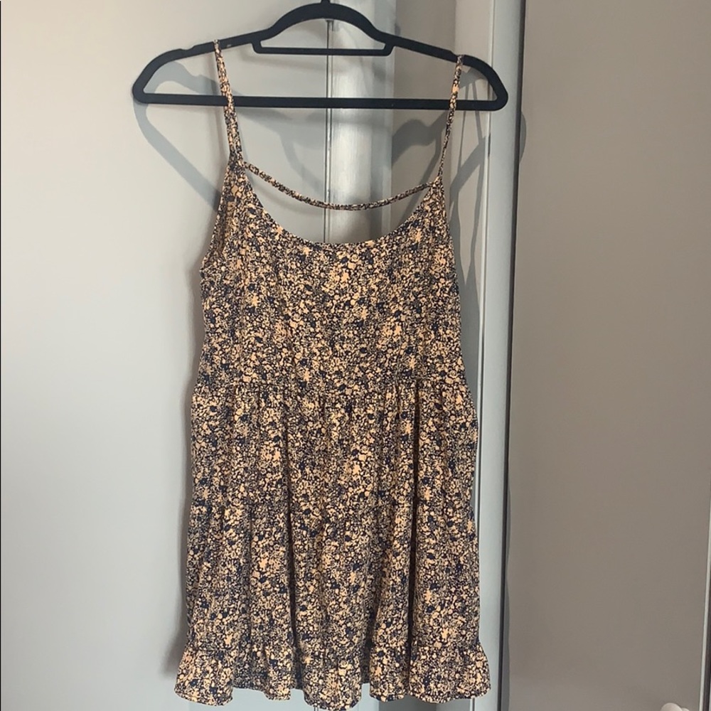 Link pink and blue patterned dress